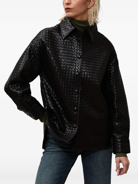  Poche Paris Woven Jacket - Brown 