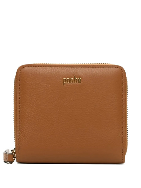  Poche Paris Zip-around Leather Wallet - Brown 