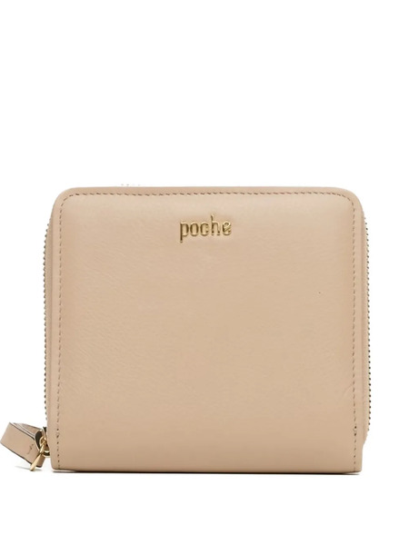  Poche Paris Zip-around Leather Wallet - Neutrals 