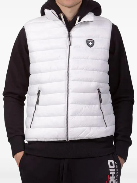  Podhio Logo-appliqué Gilet - White 