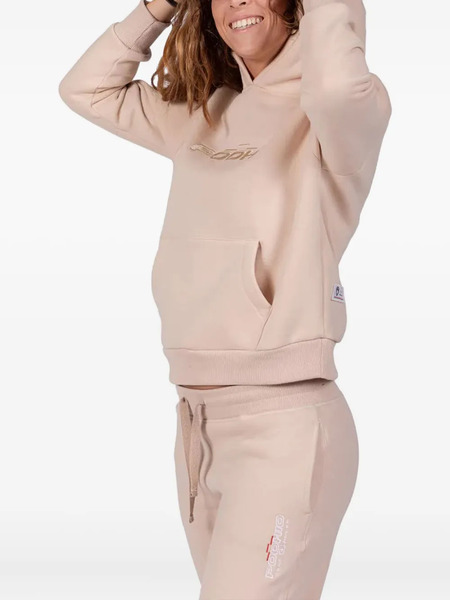  Podhio Logo-embroidered Hoodie - Neutrals 