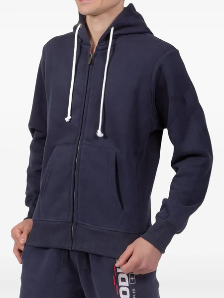 Podhio Zip-up Hooded Sweatshirt - Blue 