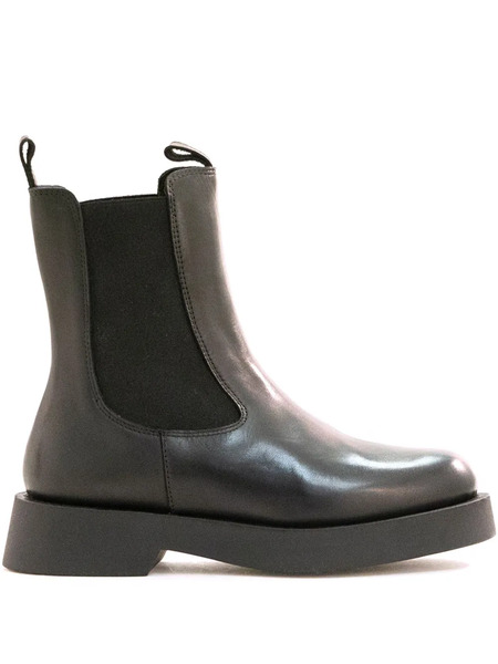  Poeve Elastic-panel Platform Boots - Black 