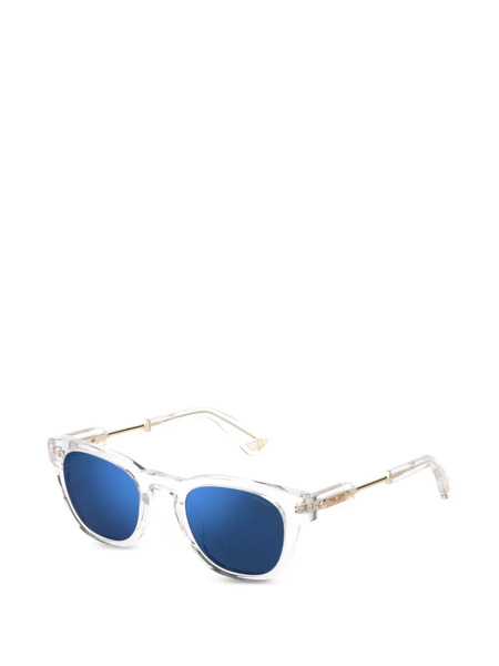  Police Round-frame Sunglasses - White 