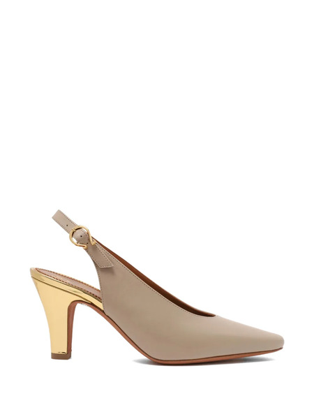  Pollini Leather Pumps - Neutrals 