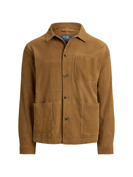  Polo Ralph Lauren Buttoned Suede Jacket - Brown 