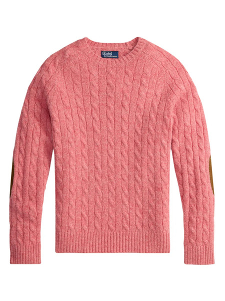  Polo Ralph Lauren Cable-knit Elbow-patch Pullover - Pink 