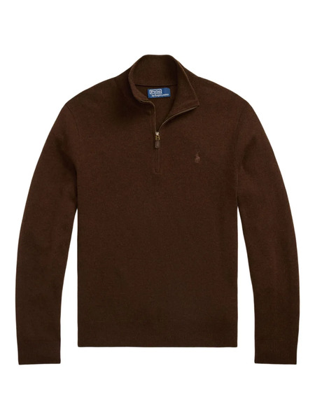  Polo Ralph Lauren Half-zip Merino Wool Pullover - Brown 