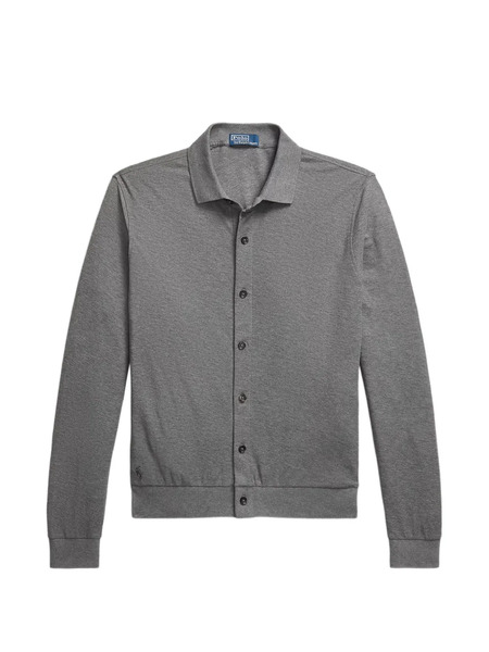  Polo Ralph Lauren Honeycomb Texture Collared Pullover - Grey 