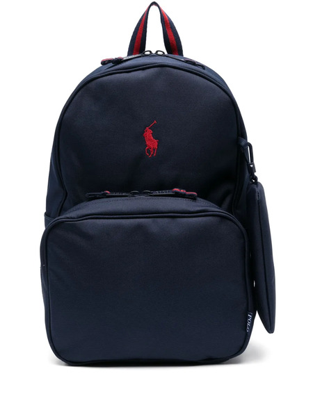  Polo Ralph Lauren Kids Polo Pony-motif Backpack - Blue 