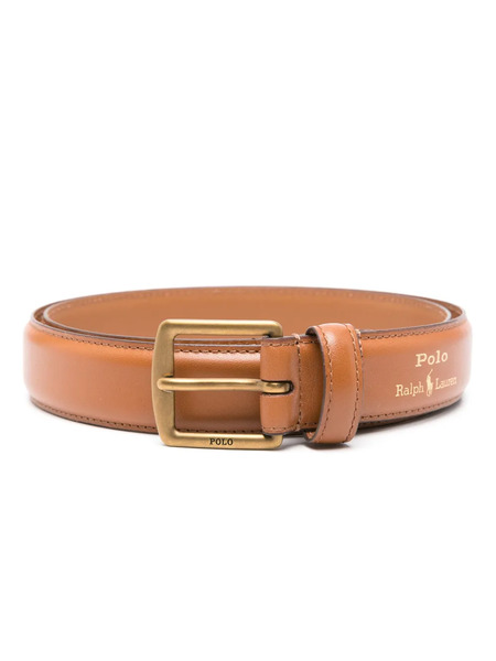  Polo Ralph Lauren Logo-print Leather Belt - Brown 