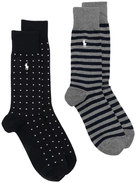  Polo Ralph Lauren Polo Pony-motif Socks (pack Of Two) - Blue 