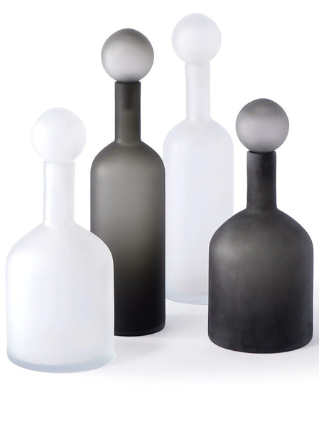 Polspotten Bubbles Bottles (set Of 4) - White 