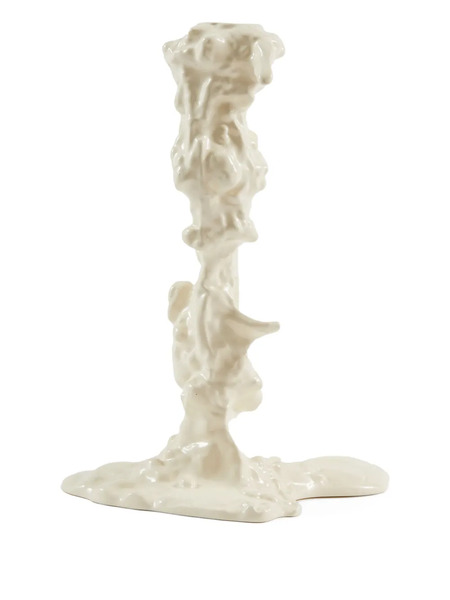 Polspotten Dripping Ceramic Candle Holder - White 