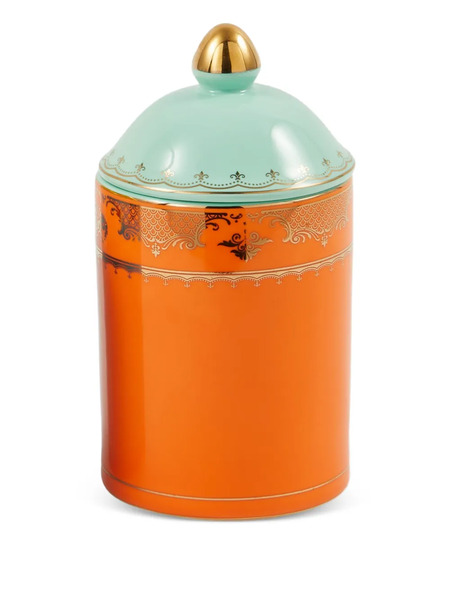  Polspotten Lidded Grandpa Jar - Orange 
