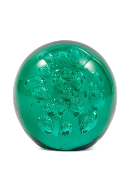  Polspotten Medium Bubble Glass Ball Ornament - Green 