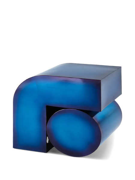  Polspotten Metallic Geometric Side Table - Blue 