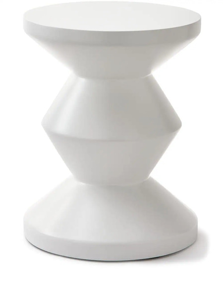  Polspotten Outdoor Zig Zag Stool (46cm X 35,5cm) - White 