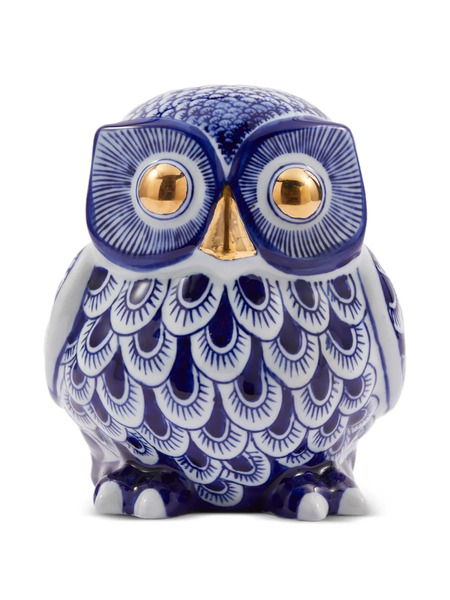  Polspotten Owl Ceramic Money Box - Blue 