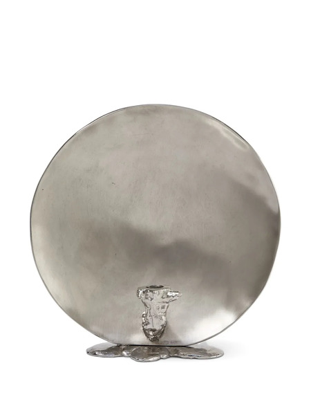  Polspotten Sculptural Candle Holder - Silver 