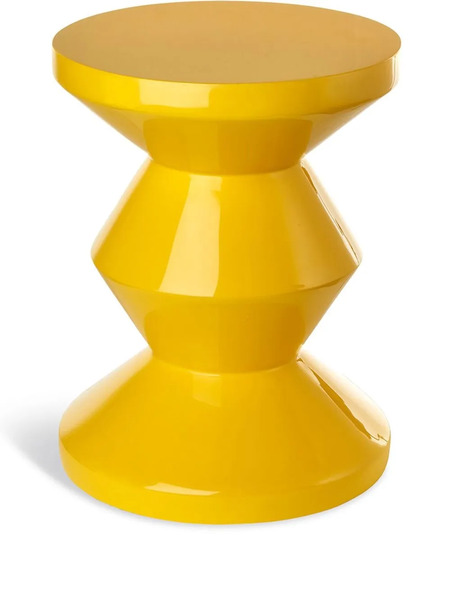  Polspotten Zig Zag-detail Stool - Yellow 