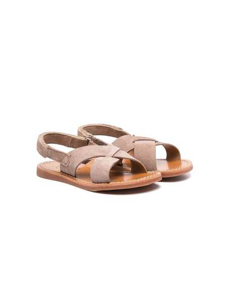  Pom D'api Crossover Strap Detail Sandals - Neutrals 