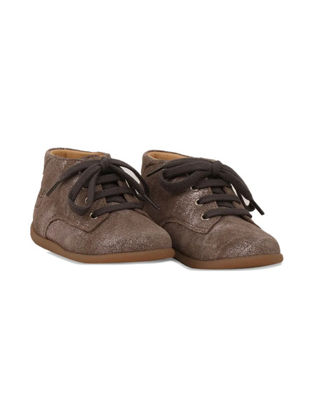  Pom D'api Derby Lace-up Metallic Sneakers - Brown 