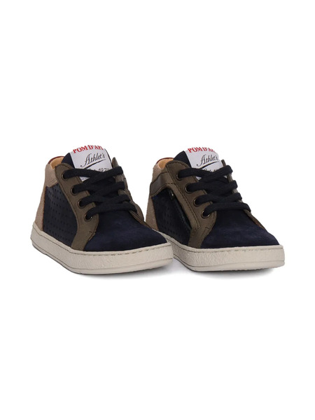  Pom D'api Lace Perforated Mousse Sneakers - Brown 