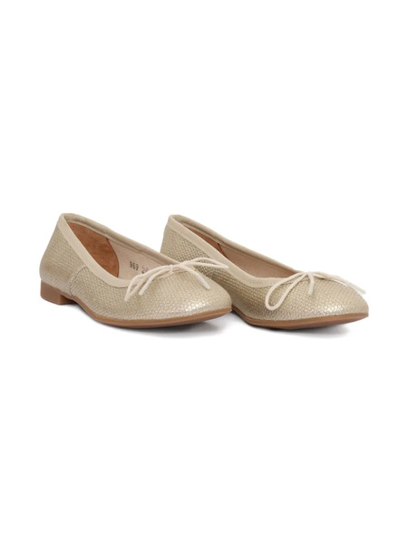  Pom D'api Metallic Ballet Flats - Neutrals 