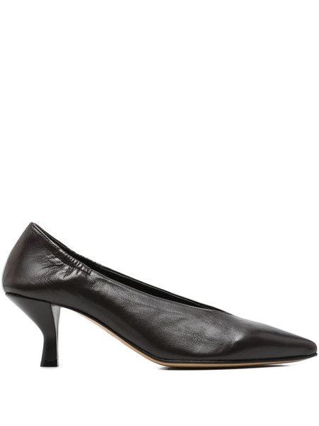  Pomme D´or Pointed Leather Pumps - Brown 