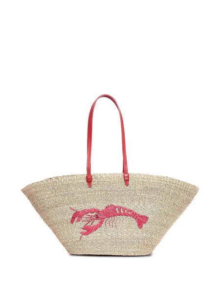  Poolside The Cape Lobster-appliqué Tote Bag - Neutrals 