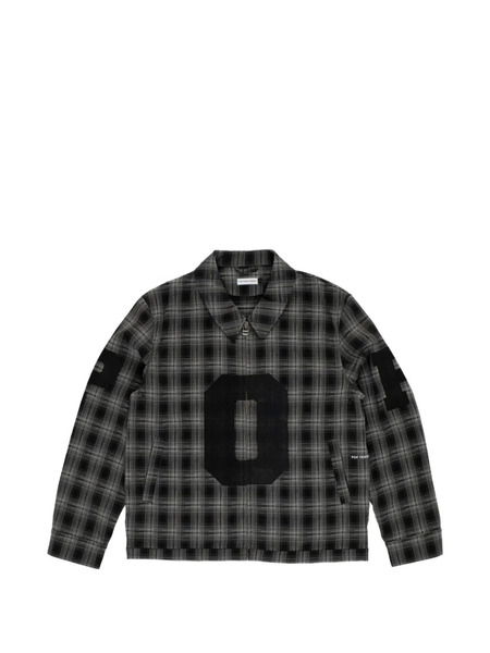  Pop Trading Company Checked Overshirt - Grey 
