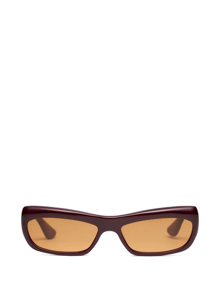  Port Tanger Isa Rectangle-frame Sunglasses - Red 