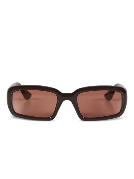  Port Tanger Mektoub Rectangle-frame Sunglasses - Brown 