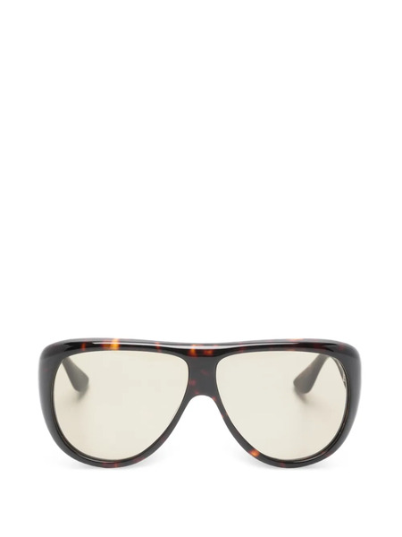  Port Tanger Oval-frame Sunglasses - Brown 