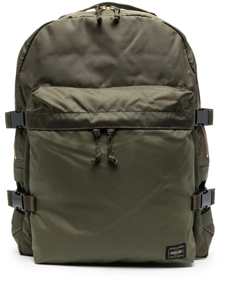  Porter-yoshida & Co. Logo Patch Buckled Backpack - Green 