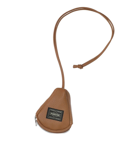  Porter-yoshida & Co. Pear-shaped Zip Keyring - Brown 