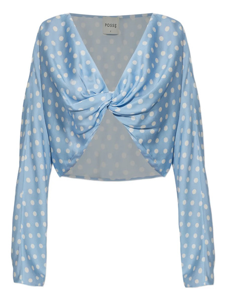  Posse Polka-dot Blouse - Blue 