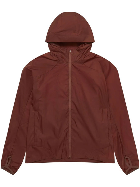  Post Archive Faction Hooded Lightweight Jacket - Brown 