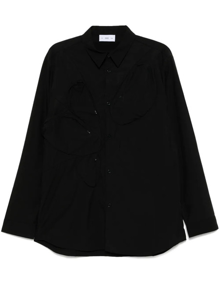  Post Archive Faction Multiple-pockets Shirt - Black 