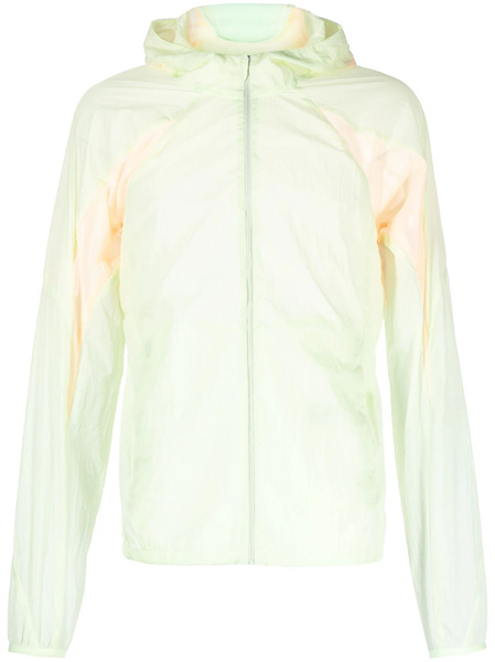  Post Archive Faction Transparent-design Hooded Jacket - Green 