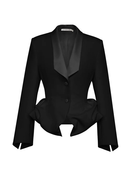  Post Meridiem Peplum Jacket - Black 