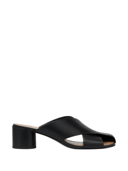  Potamy Cross-front Logo Mules - Black 