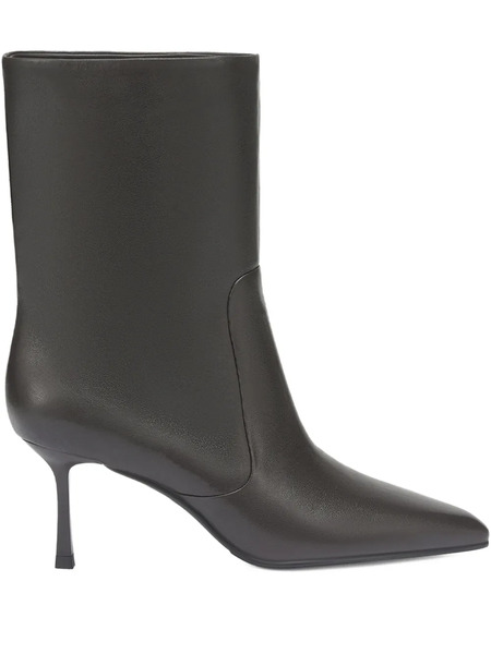  Potamy Leather Heeled Ankle Boots - Brown 