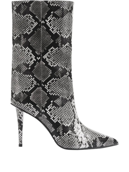  Potamy Leather Knee-high Boots - Silver 