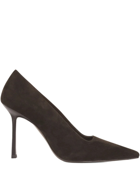  Potamy 100mm Suede Heeled Pumps - Brown 