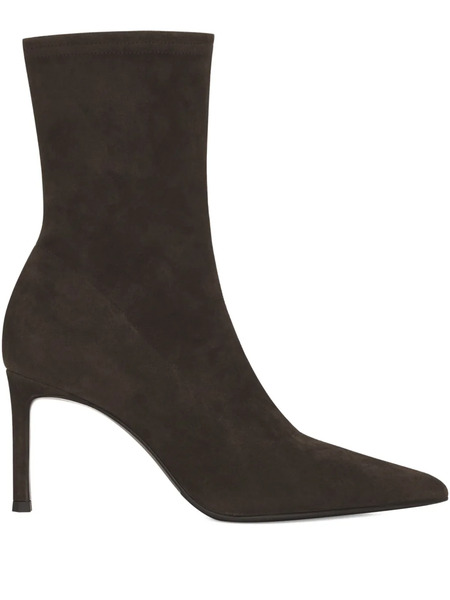  Potamy Suede Heeled Ankle Boots - Brown 