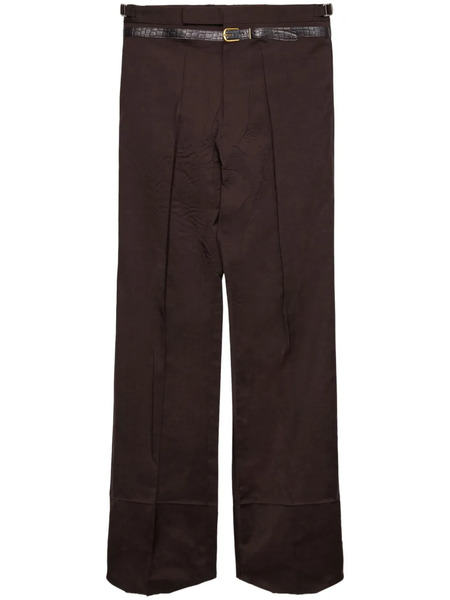  Prada Belted Trousers - Brown 