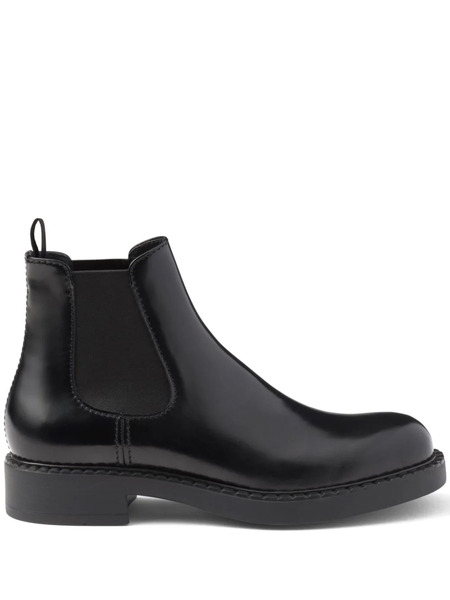  Prada Brushed-finish Chelsea Boots - Black 
