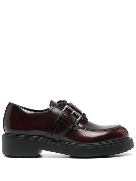  Prada Buckle-detailed Brogue - Brown 